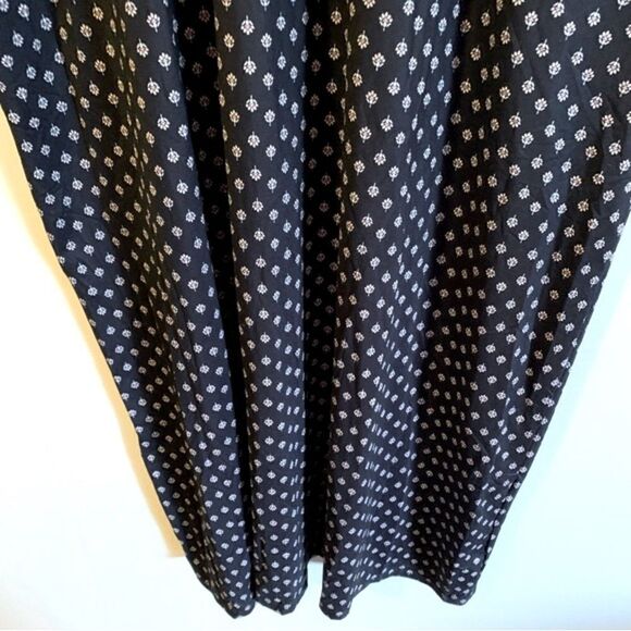 Poetsky Maxi Dress Pockets Adjustable Straps Black Floral Print Sz XL NWT - Picture 4 of 8